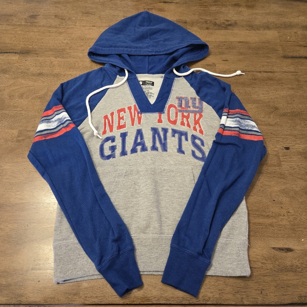 NFL Team Apparel New York Giants Hoodie Juniors Small